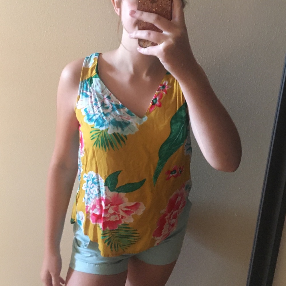 Colorful Floral Tank Top